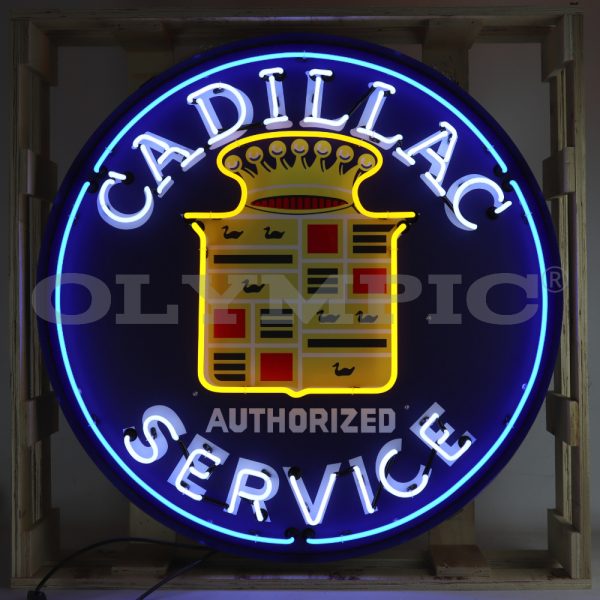 9CADSR Cadillac Neon Sign In 36 Inch Steel Can