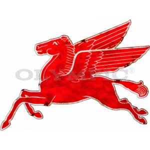 Distressed Pegasus Flying Horse Sign 47x36 O-RVG2752P