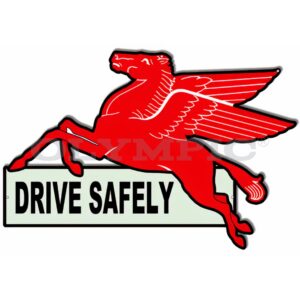 Drive Safely Pegasus Horse Laser Cutout Sign 16X23.5 O-RG7551P